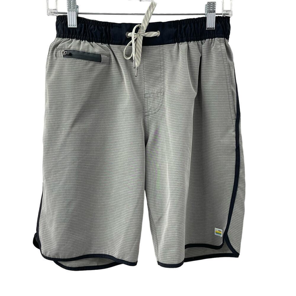 Vuori S Banks Short Gray Pinstripe
